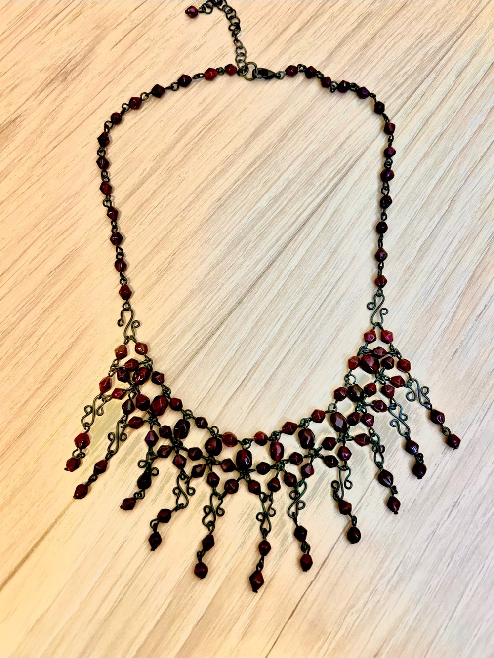🪷2 for $30🪷Vintage style red beaded necklace